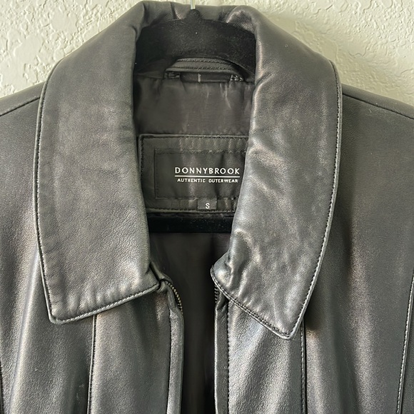 Donny Brook Black 100% Leather Jacket Small - Picture 2 of 7